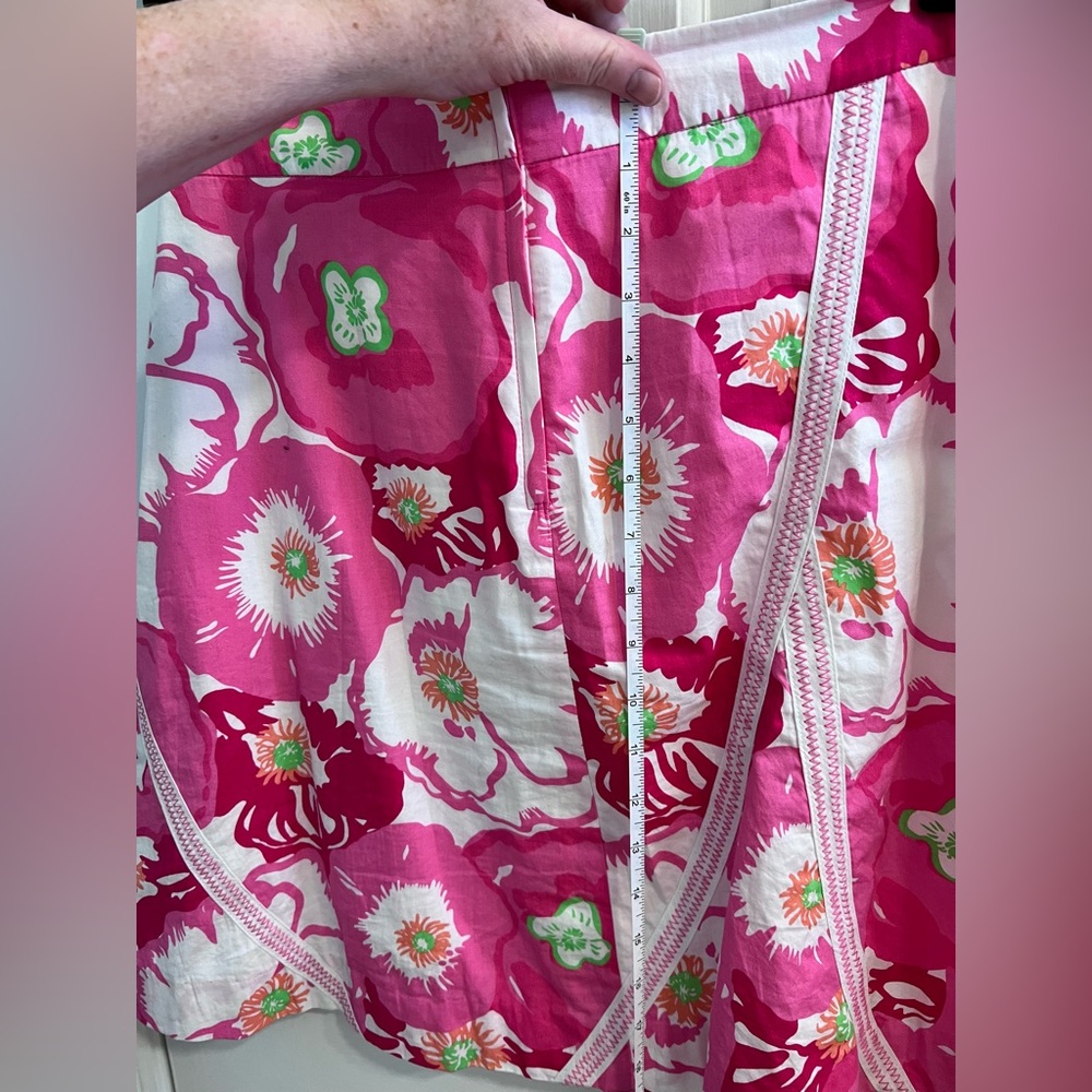 Lilly Pulitzer Size 4 A-line skirt. Rich, bright colors. - Picture 7 of 11